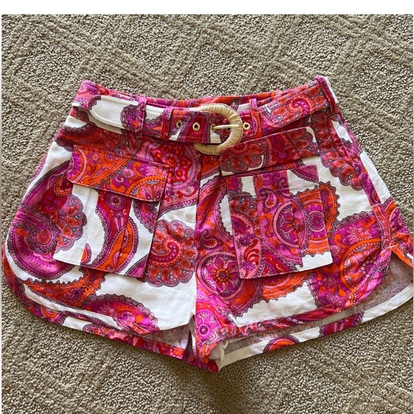 Zimmermann paisley safari shorts - Picture 2 of 4